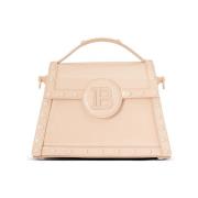 Balmain B-Buzz Dynastie patentläderväska Beige, Dam