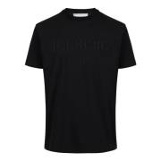 Iceberg Svart carry-over bomull T-shirt med institutionellt logobroder...