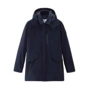 Woolrich Polyesterjackor och Parkas Blue, Herr