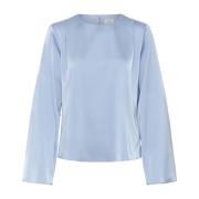 Kaffe Elegant Soft Chambray Blus Blue, Dam