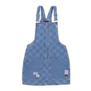 Vans Justerbart Dungaree Klänning med Fickor Blue, Dam