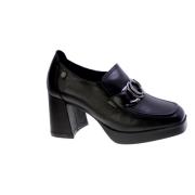 Carmela Svarta läderloafers Black, Dam