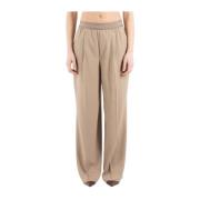 Acne Studios Beige Ullblandade Byxor Beige, Dam