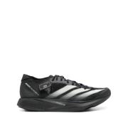 Y-3 Svarta Mesh Sneakers Snörning Logo Patch Black, Herr