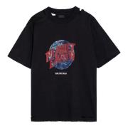 Balenciaga Kortärmad rund hals T-shirt Black, Herr