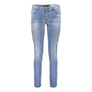 Just Cavalli Bl Cotton Dam Jeans med Broderi Blue, Dam