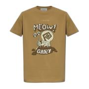 Iceberg T-shirt med tryck Beige, Herr