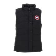 Canada Goose Svart Freestyle Väst med Fjäderfyllning Black, Dam