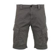 C.P. Company Cargo Stretch Shorts med Ikonisk Lins Gray, Herr