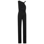 Andamane Svart Asymmetrisk Halsringning Overall Black, Dam