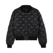 Max Mara Nylon Puffer och Parka Jackor Black, Dam