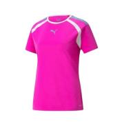 PUMA Fuchsia Raglan T-shirt med Meshinsats Pink, Dam