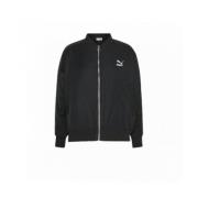 PUMA Polyester bomberjacka med elastiska muddar Black, Dam