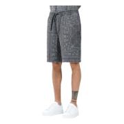 Armani Exchange Bandana Motiv Casual Grå Shorts Gray, Herr