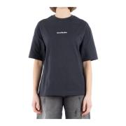 Acne Studios Svart Bomull T-shirt Cl0274 Black, Dam