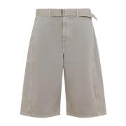 Lemaire Neutrala bermudashorts för avslappnad stil Gray, Herr