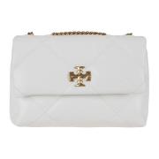 Tory Burch Vit Crossbody Väska Diamant Quilt White, Dam