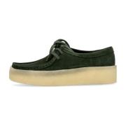 Clarks Mörkgrön W Wallabee Cup - Streetwear Kollektion Green, Dam