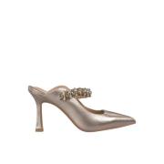 ALMA EN PENA Rhinestone pumps Yellow, Dam