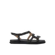 ALMA EN PENA Orm sandal platt Black, Dam