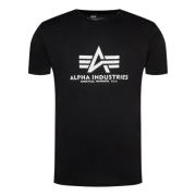 Alpha Industries Bomull T-shirt Regular Fit Pack Black, Herr