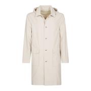 Eleventy Avtagbar huva trenchcoat Beige, Herr