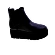 Guess Vegan Chelsea boots med logotyptryck Black, Dam