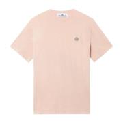 Stone Island Kammad Bomull Jersey Kortärmad T-shirt Pink, Herr