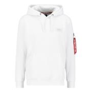 Alpha Industries Snygga Sweatshirts och Hoodies för Män White, Herr