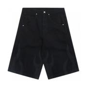 Adidas Originals Flame Bermuda Jeans Black, Herr