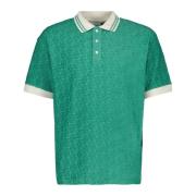 Drole de Monsieur Monogram Polo Skjorta Vår-Sommar 2025 Green, Herr