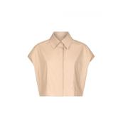 Dondup Polyesterskjortor Beige, Dam