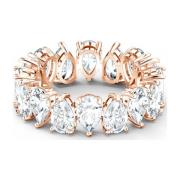 Swarovski Vittore Ring, Vit, Roséguld Ton White, Dam