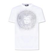 Versace T-shirt med skimrande applikationer White, Herr