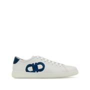 Salvatore Ferragamo Vita Sneakers med Logotyptryck White, Herr