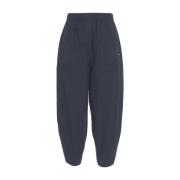 Ottod'Ame Blå Carrot Fit Poplin Byxor Blue, Dam