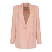 Twinset Rosa Blazer med Knäppning Pink, Dam