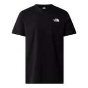 The North Face Bomull T-shirt för Män Black, Herr