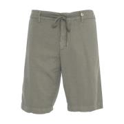 Myths Grå Bermuda Shorts Elastisk Dragsko Midja Gray, Herr