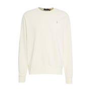 Polo Ralph Lauren Beige Sweatshirt med Broderad Logotyp Beige, Herr