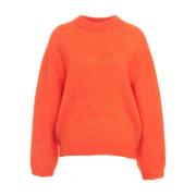 Second Female Livfull Orange Stickat Aw24 Orange, Dam