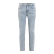 7 For All Mankind Slimmy Studio Blue Jeans Blue, Herr