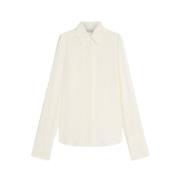 Sportmax Vit Sidenskjorta Gemona White, Dam