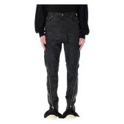 Rick Owens Svarta Boot Cut Denim Jeans Black, Herr