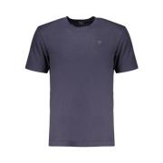 Guess Blå Bomull Crew Neck Tee Blue, Herr