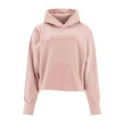 Maison Margiela Rosa Logo Sweatshirt Casual Stil Pink, Dam