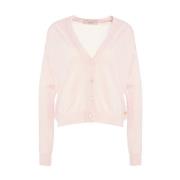 Jucca Rose Stickat Kofta Ss25 Pink, Dam