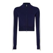 PINKO Teknisk Pique Sweatshirt Effekt Blue, Dam