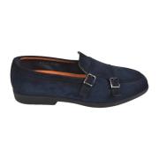 Santoni Platta skor för kvinnor Blue, Herr