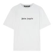 Palm Angels Bomull Unisex T-shirt Regular Fit White, Herr